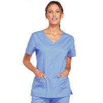 TOP MUJER CORE STRETCH 4710 M/CORTA CELESTE - T/S