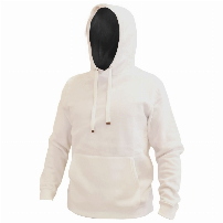 POLERON HOODIE CANGURO UNISEX BLANCO T/S