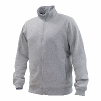 POLERON FULL ZIP CIERRE GRIS - T/XL