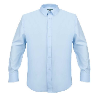 CAMISA OXF. CLASSIC 55/45 M/LARGA CELESTE - T/L