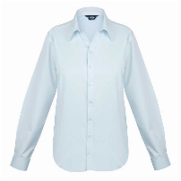 BLUSA OXF. 55/45 M/LARGA CELESTE - T/M