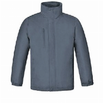 CASACA F/POLAR PREMIUM HOMBRE M/LARGA GRIS T/S