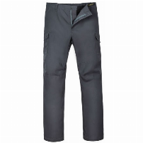 PANTALON POPLIN CARGO TRAB. GRIS - T/S