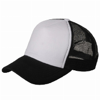 GORRO MALLA NEGRO/BLANCO