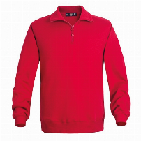 POLERON ZIP 1/2 CIERRE ROJO - T/XL