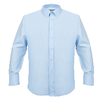CAMISA OXF. CLASSIC 55/45 M/LARGA CELESTE - T/XS