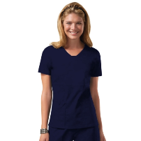 TOP MUJER CORE STRETCH 24703 M/CORTA AZUL. - T/S